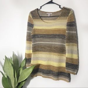 CB | Striped Crochet Top Size S